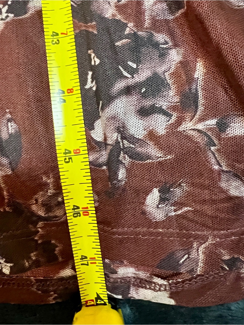 New ASTR The Label Burgundy Floral Sheer Mesh Ruched Fairy Grunge Midi Dress M - Picture 11 of 12